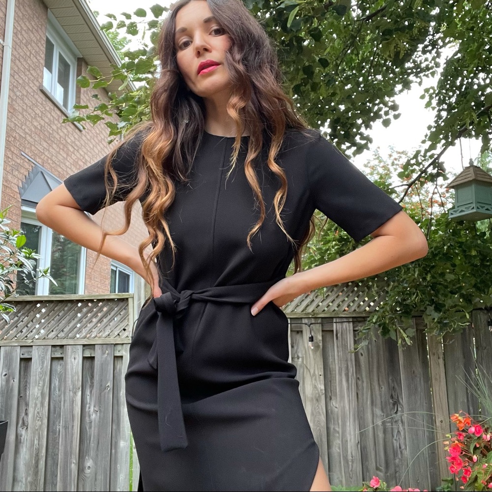 Zara Black Midi Dress